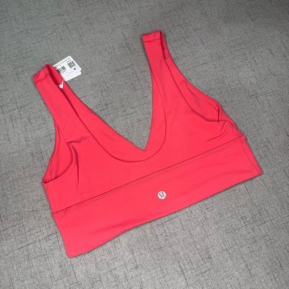 Lululemon Align V-Neck Bra A/B Cup Glazed Pink Size 8 NWT - Picture 7 of 10